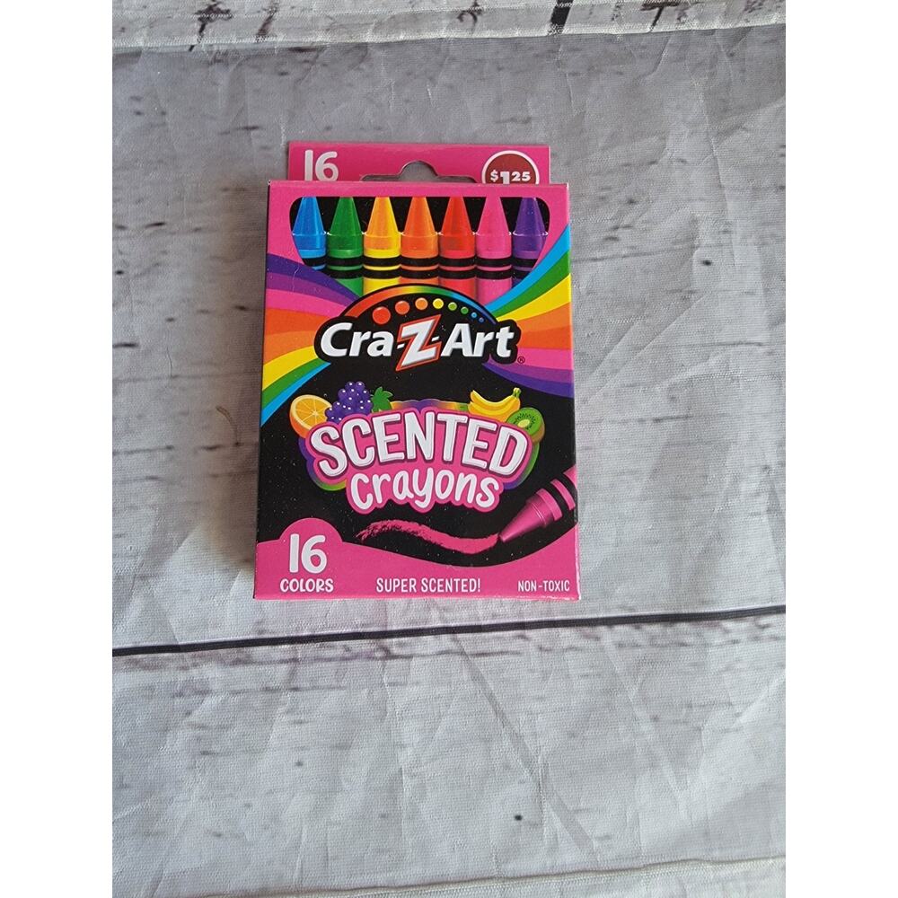 Cra-Z-Art Scented Crayons 16 Colors School Kids Crafts Drawing Preschool NIP